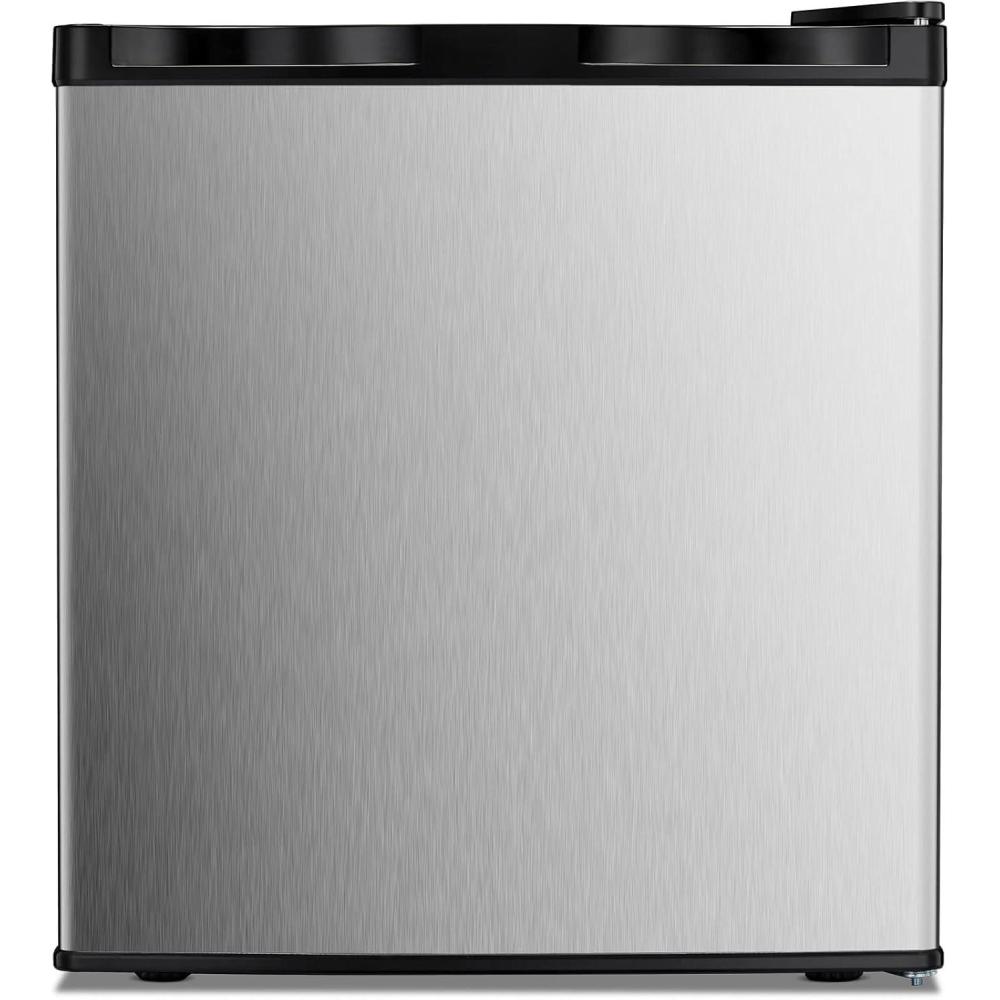 imageKismile Small Freezer Upright 30 Cuft Mini Freezer with Adjustable Thermostat Removable Shelves Reversible Single Door Stand Up Freezer for BedroomHomeDormsApartment Stainless SteelStainless Steel