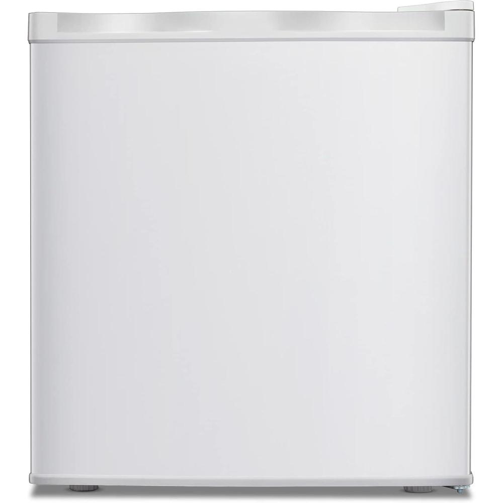 imageKismile Small Freezer Upright 30 Cuft Mini Freezer with Adjustable Thermostat Removable Shelves Reversible Single Door Stand Up Freezer for BedroomHomeDormsApartment Stainless SteelWhite