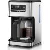 imageKismile Coffee Maker 14Cup Programmable Drip Coffee Makers Machines with Timer Reusable Filter ampamp Keep Hot Plate Auto Pause SelfCleaning Stainless Steel