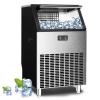 imageKismile Commercial Ice Maker Freestanding Square Ice Cube Maker 265lbs24h 55lbs Storage Bin Full Heavy Duty Stainless Steel Construction Ice Maker Machine for Home Bar Coffee Shop Business