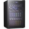 imageKismile 13 Cuft Beverage Refrigerator and Cooler12 Bottle 48 Can Mini Fridge Glass Door Digital Temperature Display for Soda Beer or Wine Small Drink Dispenser Cooler for Home Office BarBlack