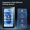 imageKismile 13 Cuft Beverage Refrigerator and Cooler12 Bottle 48 Can Mini Fridge Glass Door Digital Temperature Display for Soda Beer or Wine Small Drink Dispenser Cooler for Home Office BarBlack