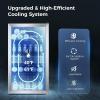 imageKismile 13 Cuft Beverage Refrigerator and Cooler12 Bottle 48 Can Mini Fridge Glass Door Digital Temperature Display for Soda Beer or Wine Small Drink Dispenser Cooler for Home Office BarSilver