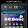 imageKismile 13 Cuft Beverage Refrigerator and Cooler12 Bottle 48 Can Mini Fridge Glass Door Digital Temperature Display for Soda Beer or Wine Small Drink Dispenser Cooler for Home Office BarBlack