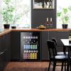imageKismile 13 Cuft Beverage Refrigerator and Cooler12 Bottle 48 Can Mini Fridge Glass Door Digital Temperature Display for Soda Beer or Wine Small Drink Dispenser Cooler for Home Office BarBlack