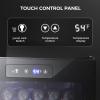 imageKismile 13 Cuft Beverage Refrigerator and Cooler12 Bottle 48 Can Mini Fridge Glass Door Digital Temperature Display for Soda Beer or Wine Small Drink Dispenser Cooler for Home Office BarBlack