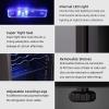 imageKismile 13 Cuft Beverage Refrigerator and Cooler12 Bottle 48 Can Mini Fridge Glass Door Digital Temperature Display for Soda Beer or Wine Small Drink Dispenser Cooler for Home Office BarTransparent