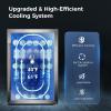 imageKismile 13 Cuft Beverage Refrigerator and Cooler12 Bottle 48 Can Mini Fridge Glass Door Digital Temperature Display for Soda Beer or Wine Small Drink Dispenser Cooler for Home Office BarSilver