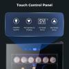imageKismile 13 Cuft Beverage Refrigerator and Cooler12 Bottle 48 Can Mini Fridge Glass Door Digital Temperature Display for Soda Beer or Wine Small Drink Dispenser Cooler for Home Office BarBlack