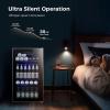 imageKismile 13 Cuft Beverage Refrigerator and Cooler12 Bottle 48 Can Mini Fridge Glass Door Digital Temperature Display for Soda Beer or Wine Small Drink Dispenser Cooler for Home Office BarBlack