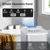 imageAGLUCKY Ice Makers Countertop with SelfCleaning 26lbs24hrs 9 Cubes Ready in 6 Mins Portable Ice Machine with 2 Sizes Bullet IceIce ScoopBasket for HomeKitchenOfficeBarParty GreyGray
