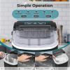 imageAGLUCKY Ice Makers Countertop with SelfCleaning 26lbs24hrs 9 Cubes Ready in 6 Mins Portable Ice Machine with 2 Sizes Bullet IceIce ScoopBasket for HomeKitchenOfficeBarParty RedBLACK