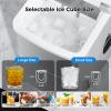 imageAGLUCKY Ice Makers Countertop with SelfCleaning 26lbs24hrs 9 Cubes Ready in 6 Mins Portable Ice Machine with 2 Sizes Bullet IceIce ScoopBasket for HomeKitchenOfficeBarParty GreyGray