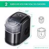 imageKismile Countertop Ice Maker Machine26Lbs24H Compact Automatic Ice Makers9 Cubes Ready in 68 MinutesPortable Ice Cube Maker with SelfCleaning Program