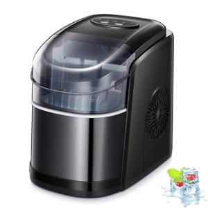imageKismile Countertop Ice Maker Machine26Lbs24H Compact Automatic Ice Makers9 Cubes Ready in 68 MinutesPortable Ice Cube Maker with SelfCleaning Program