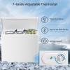 imageKismile 18 Cubic Feet Chest Freezer with Removable Basket Free Standing Top Open Door Compact Freezer with Adjustable Temperature for HomeKitchenOfficeBarWhite