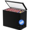 imageKismile 18 Cubic Feet Chest Freezer with Removable Basket Free Standing Top Open Door Compact Freezer with Adjustable Temperature for HomeKitchenOfficeBarBlack