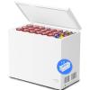 imageKismile 18 Cubic Feet Chest Freezer with Removable Basket Free Standing Top Open Door Compact Freezer with Adjustable Temperature for HomeKitchenOfficeBarWhite