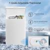 imageKismile 18 Cubic Feet Chest Freezer with Removable Basket Free Standing Top Open Door Compact Freezer with Adjustable Temperature for HomeKitchenOfficeBarWhite