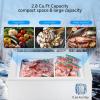 imageKismile 18 Cubic Feet Chest Freezer with Removable Basket Free Standing Top Open Door Compact Freezer with Adjustable Temperature for HomeKitchenOfficeBarWhite