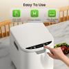 imageKismile Electric Composter for Kitchen 25L Smart Countertop Compost Bin with LED Timer Display OdorlessAutoClean Indoor Compost Bin Durable Material White35L