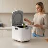 imageKismile Electric Composter for Kitchen 25L Smart Countertop Compost Bin with LED Timer Display OdorlessAutoClean Indoor Compost Bin Durable Material White25L