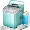 imageKismile Ice Makers Countertop with Carry Handle26LbsDay9 Cubes in 6 MinsSelfCleaning Ice Machine for HomeOfficeKitchen Green