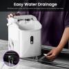 imageKismile Nugget Ice Makers Countertop 35Lbs24H Portable Sonic Ice Machine with SelfCleaningOneClick Operation for HomeOfficeStainless Steel SilverWhite