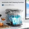 imageKismile Ice Makers Countertop with Handle9 Cubes in 6 Mins26Lbs24HPortable Ice Machine with SelfCleaning for HomeGreyGREY