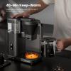 imageKismile 8 Cup Drip Coffee Maker Machine 3s Instant Heat 197205 Removable Water Tank Adjustable Flow Control Pour Over Coffee Brew with Deep Cold Brew ampamp Keep Warm 40 Min Easy to CleanBlack