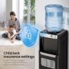 imageKismile Water Cooler Dispenser with Ice Maker for 3 or 5 Gallon Bottles 33Lbs Daily Ice Making Child Safety Lock and EnergySaving Design for Home and Office Black