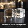 imageKismile Clear Ice Cube Makers3 Crystal Ice Cube in 20Mins 155pcsDayAutoCleaningIce Makers Countertop with 5 Ice Sizes24H Timer for Cocktails WhiskeyBlack