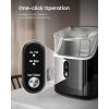 imageKismile Nugget Ice Maker Countertop35Lbs24H Pellet Ice Machine with Chewable IceSelfCleaning Pebble Ice Maker with Ice ScoopOneClick Operationfor HomeKitchenOfficeBlackGlossy Black