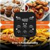 imageKismile 4in1 Portable Glass Air Fryer 1550W Rapid ampamp Precise Heat Air Fryer Cooking System 45QT ampamp 18QT Glass AirFryer Containers with Storage Lids Easy Meals MicrowaveFreezer ampamp Dishwasher Safe