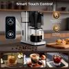 imageKismile 8Cup Drip Coffee MakerAutomatic pour over coffee machinePortable Stainless Steel Coffee Maker Dishwasher Safe SCA Certified 1300L44 ounce Hot ampamp Iced Silversilver