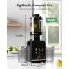 imageKismile Cold Press Juicer Machine with 5 Modes ABS Housing ampamp HD Display Quiet Masticating Juicer Press with 435quot Wide Feed Chute for Fruits ampamp Vegetables High Juice Yield Easy to Clean