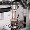 imageKismile Espresso Machine 20 Bar Espresso Maker with Milk Frother Steam Wand ampamp 40oz Removable Water Tank Compact Cappuccino ampamp Latte Machine for Home Stainless Steel