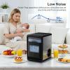 imageKismile Nugget Ice Maker Countertop Ice44LBS24H10 Mins Fast Ice Making18L Front PullOut Water TankSelfCleaning Perfect for Home KitchenampampRVampampCampingampampOfficeDeep Black