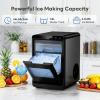 imageKismile Nugget Ice Maker Countertop Ice44LBS24H10 Mins Fast Ice Making18L Front PullOut Water TankSelfCleaning Perfect for Home KitchenampampRVampampCampingampampOfficeDeep Black