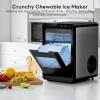 imageKismile Nugget Ice Maker Countertop Ice44LBS24H10 Mins Fast Ice Making18L Front PullOut Water TankSelfCleaning Perfect for Home KitchenampampRVampampCampingampampOfficeDeep Black