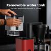imageKismile Premium 8Cup Coffee Maker with Hot ampamp ice brew Removable Water Tank Coffee Machine Drip Coffee MakerRapid Heating System for seconds BrewingRed