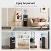 imageKismile Water Cooler Dispenser with Ice Maker Top Loading Hot and Cold Water Cooler for 5 Gallon Bottles33Lbs 24H and Child Safety Lock Water Machine for Home and Office BlackBlack