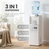 imageKismile Water Cooler Dispenser with Ice Maker Top Loading Hot and Cold Water Cooler for 5 Gallon Bottles33Lbs 24H and Child Safety Lock Water Machine for Home and Office BlackWhite