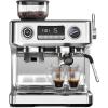 imageKismile Dual Boiler Espresso Machine with Grinder 20 Bar Espresso Maker with Milk Steamer ampamp Hot Water Dual LED Display Pressure Gauge Burr Grinder coffee Machine for HomeampampOffice Stainless Steel20Bar