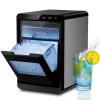 imageKismile Nugget Ice Maker Countertop Ice44LBS24H10 Mins Fast Ice Making18L Front PullOut Water TankSelfCleaning Perfect for Home KitchenampampRVampampCampingampampOfficeDeep Black