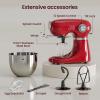 imageKismile Stand Mixer 55 Quart with 12 Speeds TiltHead Design ampamp Stainless Steel Bowl  Includes Dough Hook Whisk Beater  Powerful Baking Mixer for Bread Cakes Dough Bright RedBright Red