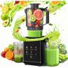 imageKismile Cold Press Juicer Machine with 5 Modes ABS Housing ampamp HD Display 45quot Wide Feed Chute Slow Juicer for Fruits ampamp Vegetables Quiet Masticating Juicer Press Easy to Clean High Juice YieldFull Touch