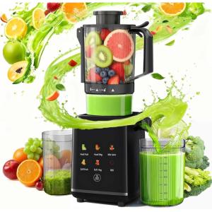 imageKismile Cold Press Juicer Machine with 5 Modes ABS Housing ampamp HD Display 45quot Wide Feed Chute Slow Juicer for Fruits ampamp Vegetables Quiet Masticating Juicer Press Easy to Clean High Juice YieldFull Touch