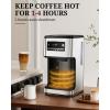 imageKismile Coffee Maker 14Cup Programmable Drip Coffee Makers Machines with Timer Keep Hot Plate amp Reusable Filter SelfCleaning Auto Pause Stainless SteelStainless Steel
