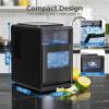 imageKismile CrescentShaped Ice Maker Countertop 16pcs in 1015 Mins 265LBDay SelfCleaning Portable Ice Machine with LED Display Fast Ice Making for SeafoodHomeOfficeBar